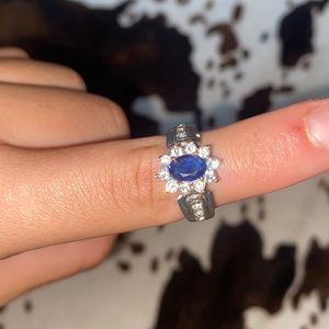 size 6 silver engagement ring